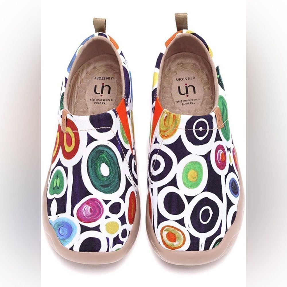 UIN Women's Sneakers Casual Knitted Comfort Soft Walking Shoes (Oopsie Daisy) - Picture 3 of 7
